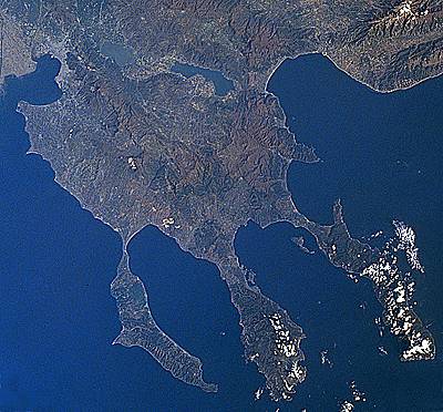 Satellitenbild Chalkidiki